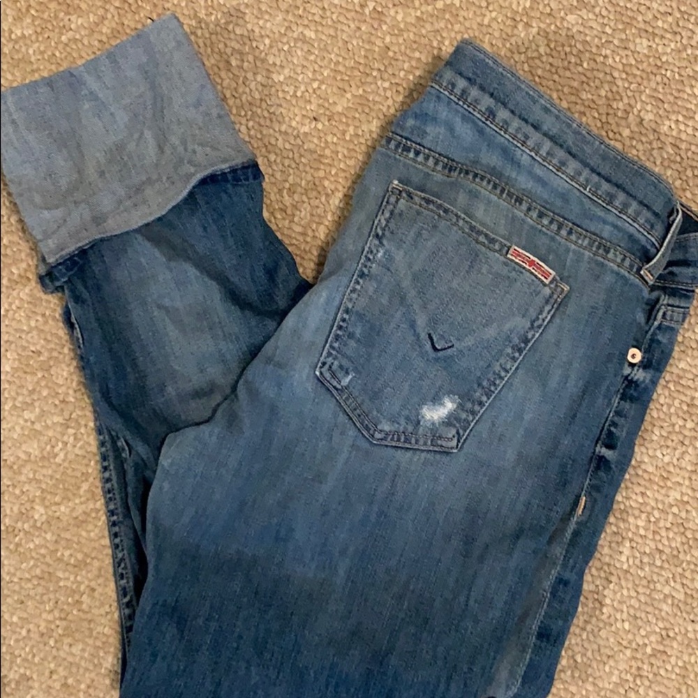 Hudson cuffed/cropped jeans